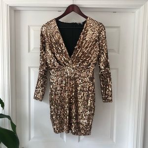 Gold Sequin Dress